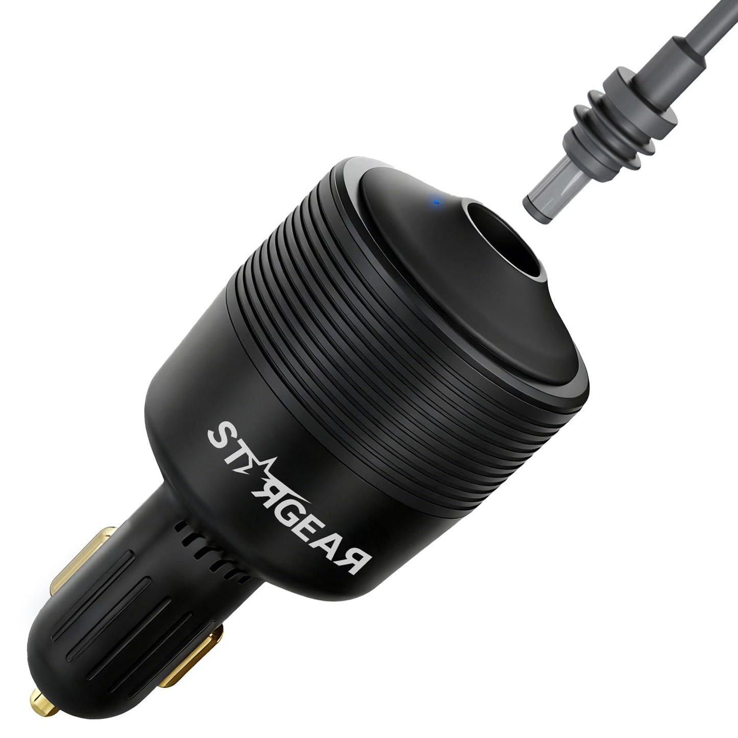 STARGEAR Starlink Mini Car Adapter 12V to 24V DC Step Up Converter with 60W Car Cigarette Lighter Adapter, Starlink Mini 12V Adapters Supports 16 AWG Official 30M, Ideal for RV, Boat, Trailer(Black)