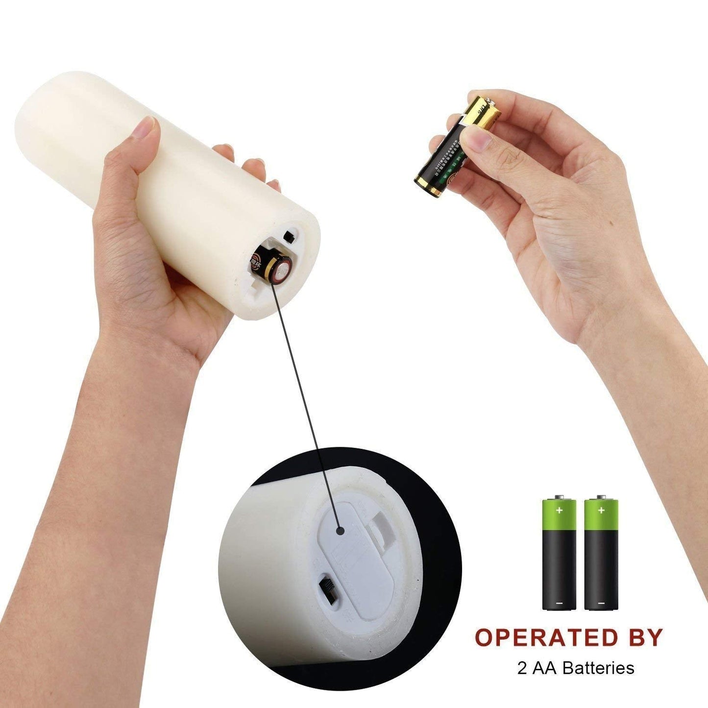 Hausware Flameless Candles Battery Operated Candles H 4" 5"" 6"" 7"" 8"" 9"" Real Wax Pillar Flickering Candles LED Flameless Candles with Remote and Timer Control Set of 9 (Ivory Color)"