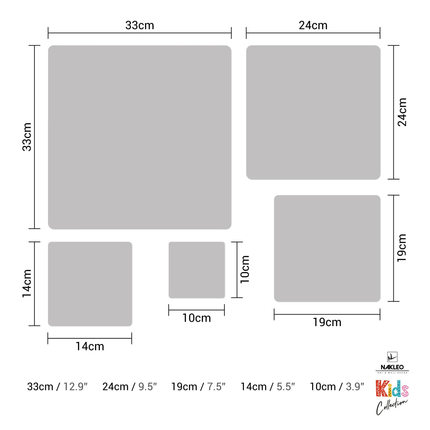 NAKLEO Painting Stencils Set for Kids, 5 Pcs Templates 3.5" to 13.4" Basketball Basket Ball, Plastic and Reusable Drawing Stencils, Children Room Decor, Craft DIY Wall Furniture