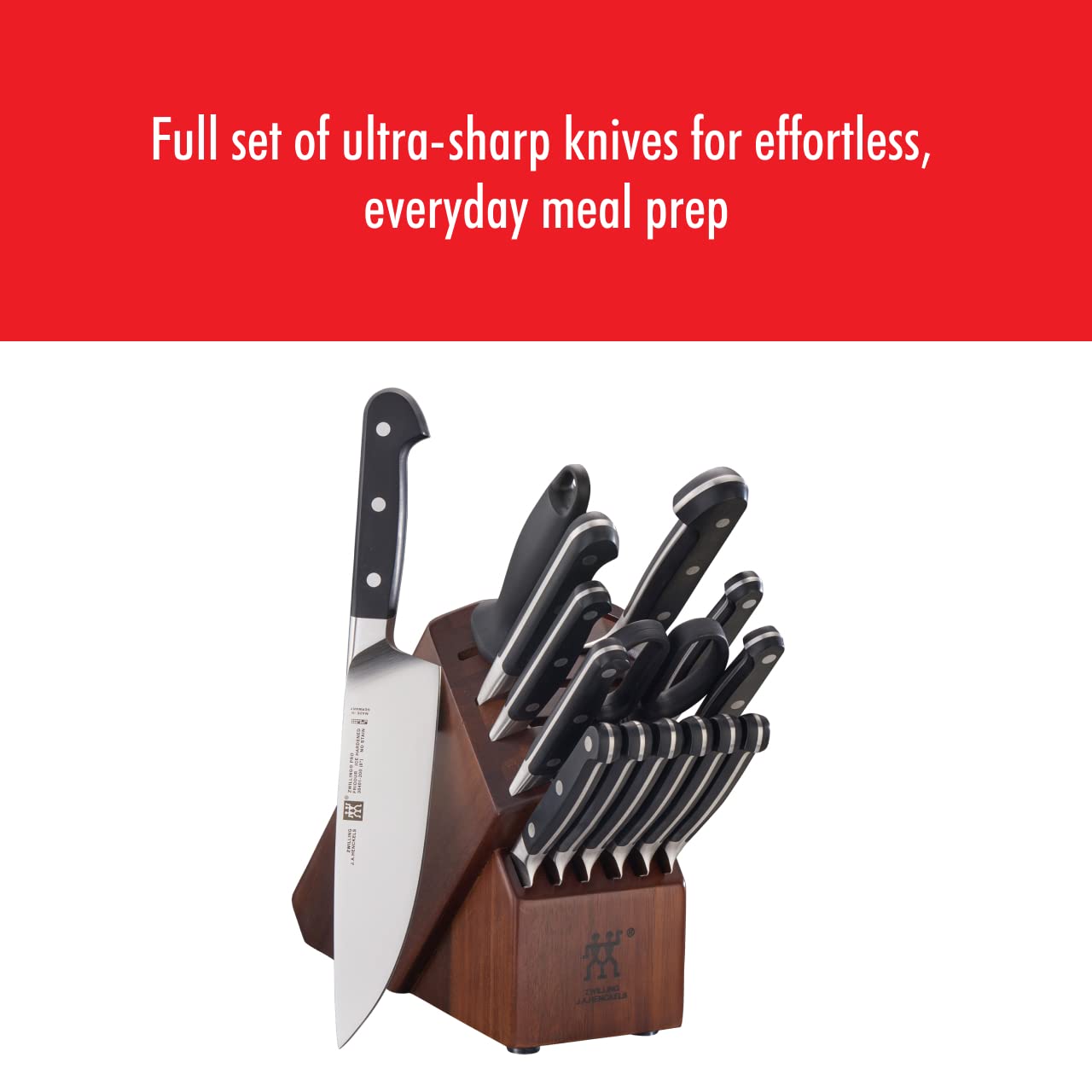 ZWILLING Pro 16-pc Knife Block Set - Acacia