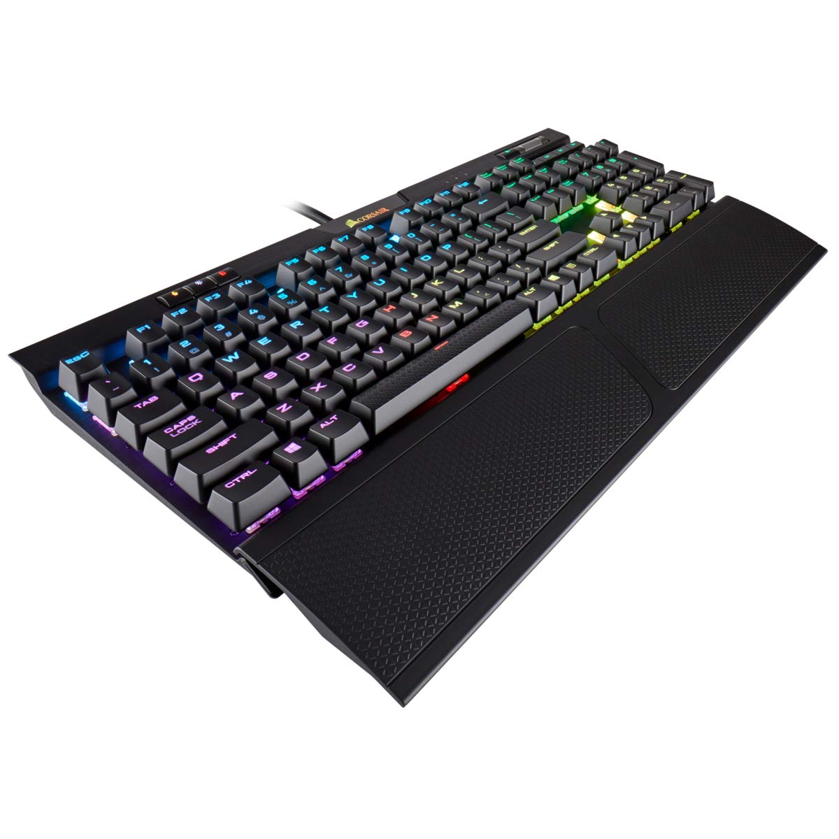 Corsair K70 RGB MK.2 Mechanical Gaming Keyboard - USB Passthrough & Media Controls - Tactile & Quiet- Cherry MX Brown - RGB LED Backlit (CH-9109012-NA)