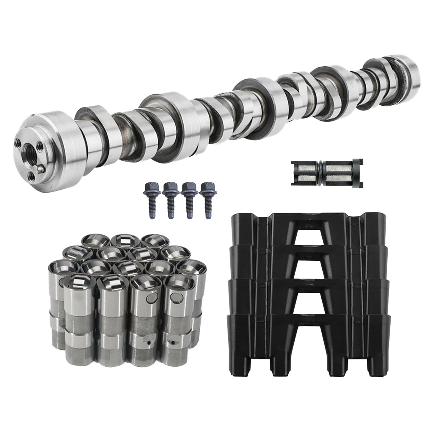 BuliBoao Stage 2 Cam Low Lift Camshaft with Springs Lifters for GM Truck LS 4.8 5.3 6.0 6.2L 1999-2013