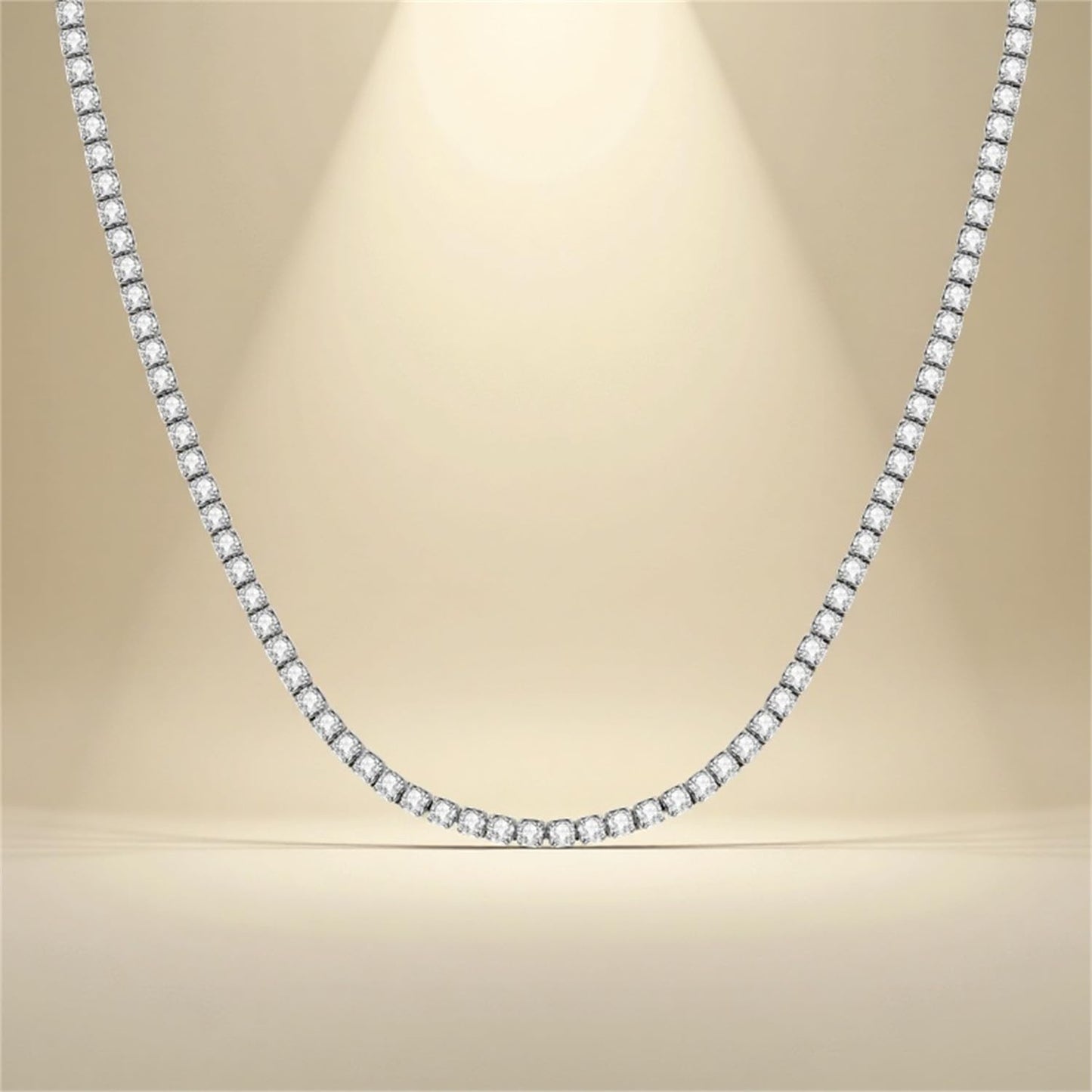 MISEFF 925 Sterling Silver Fashion Pendant Necklace for Women,Fashion Jewelry, 18K Gold Plated, Advanced Retro Series Link Chains ,Basic Multifunctional Accessories Suitable for Multiple Occasions and Daily Wear (Tennis chain)