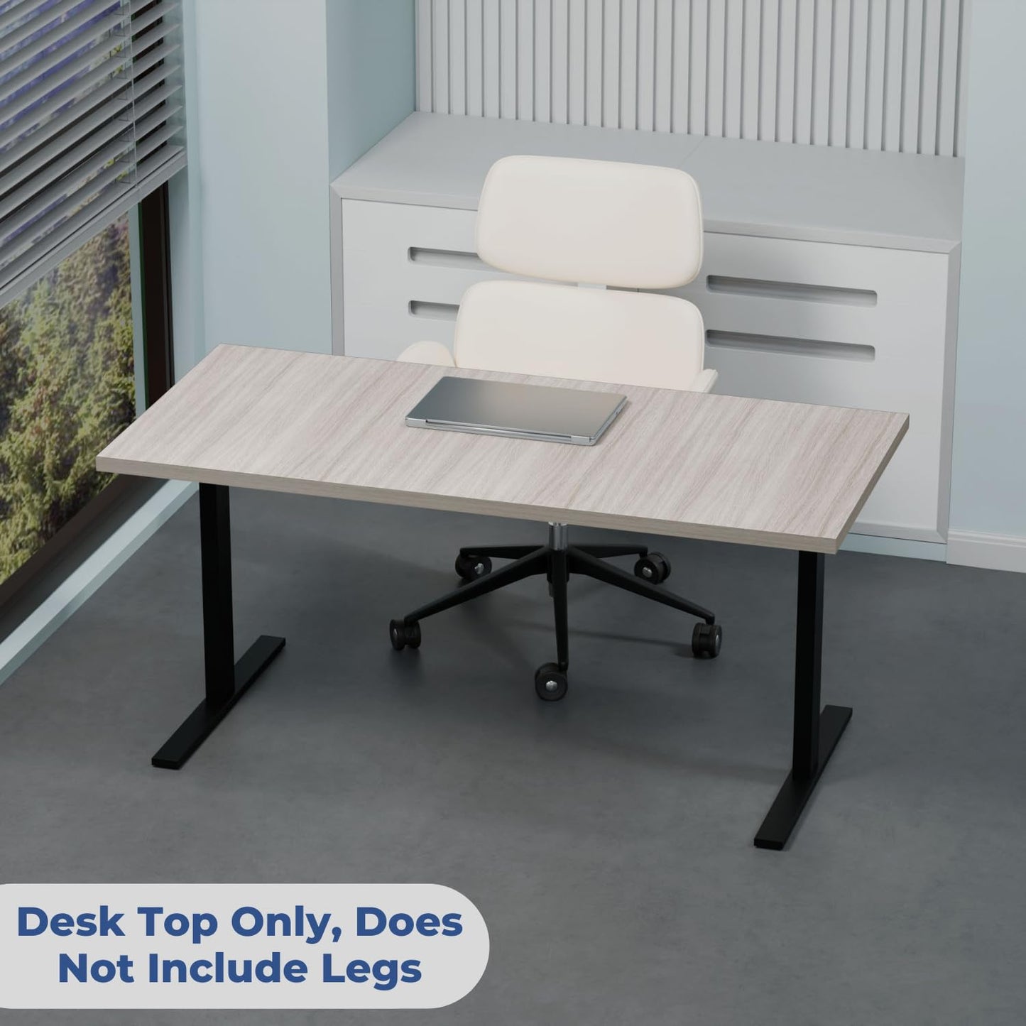 OfficeSimpli 48 x 30 Inch Desk Top, Made in USA Replacement Table Top for Sit-to-Stand Adjustable Desk Frame, Workbench or Countertop for Classroom, Home and Office (Desk Top Only) - Creek Oak