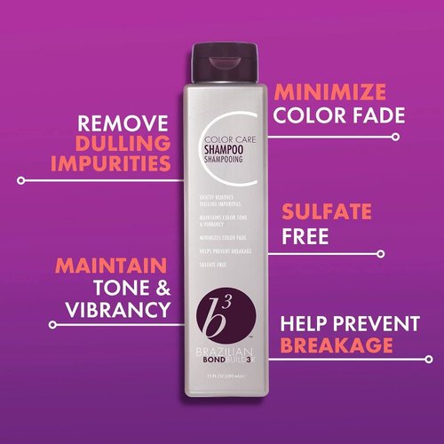 B3 BRAZILIAN BONDBUILDER Color Care Conditioner, 12 Fl Oz & B3 Brazilian Bondbuilder Color Care Shampoo, 12 Fl Oz