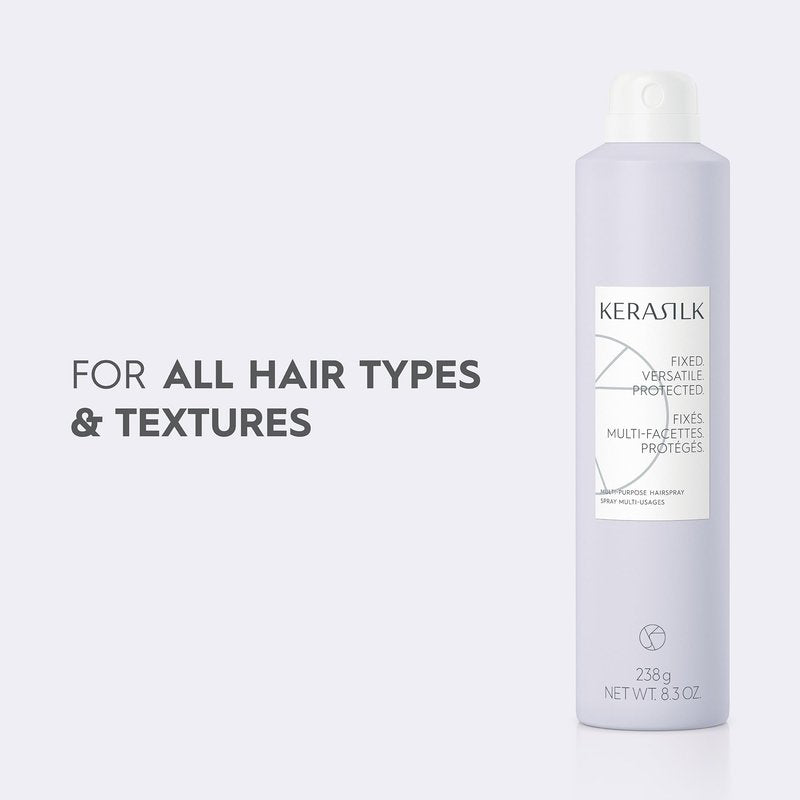 KERASILK Texturizing Finishing Spray | Flexible Hold | Creates Natural Texture, Volume & Body | Anti Humidity Effect | With Heat Protection | 200ml