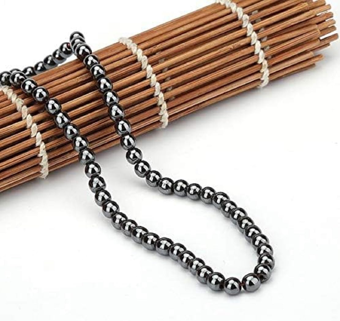 Drkao Magnetic Therapy Hematite Necklace, Hematite Magnet, Pain Relief, Support The Immune System, Magnet Necklace, Relieve Stress and Frustration, Health Gifts for Family Mom Presents
