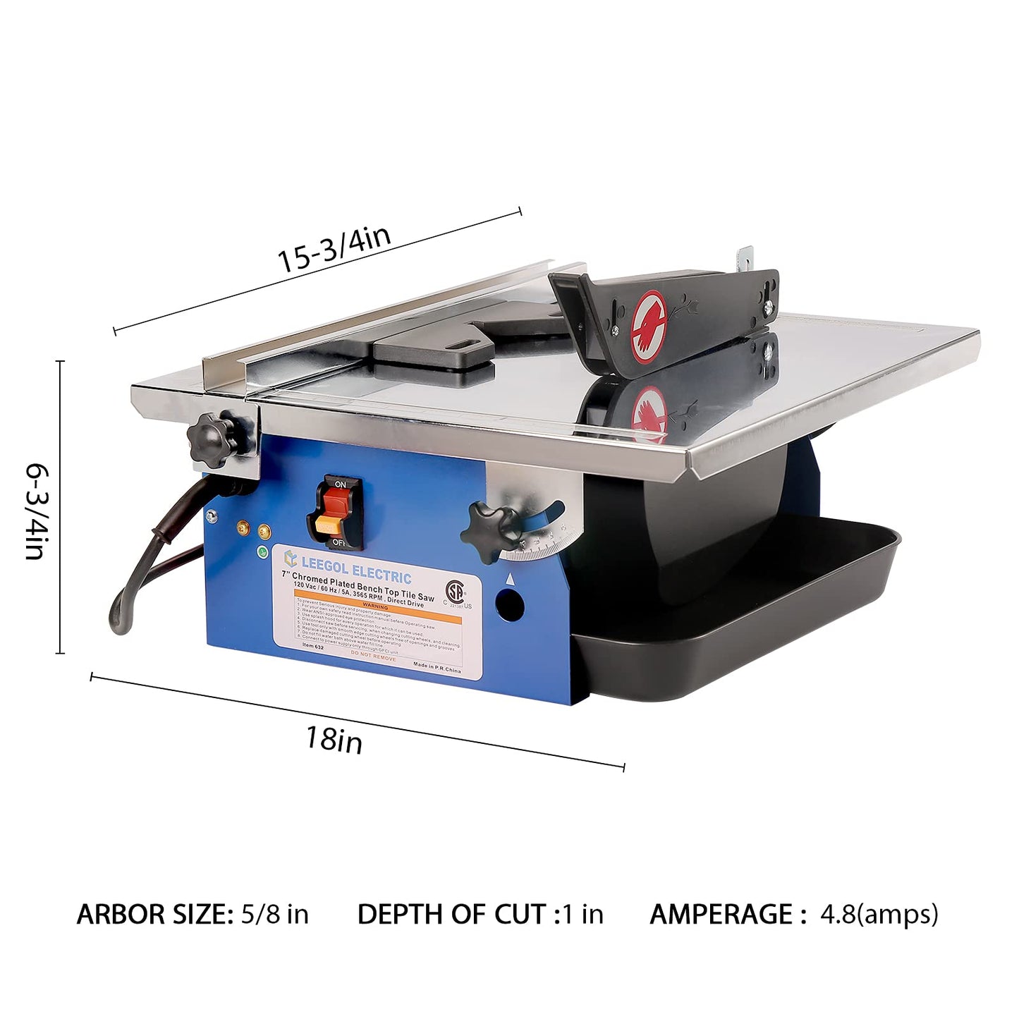 Leegol Electric 7in. Wet Tile Saw (wet tile saw 1)
