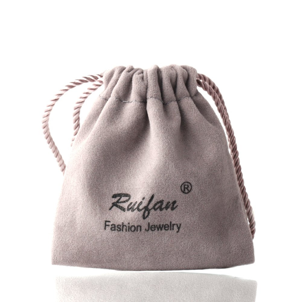 Ruifan 20G Stainless Steel Ball Stud Earrings for Men Women Round 3-8mm 6Pairs - Rose Gold