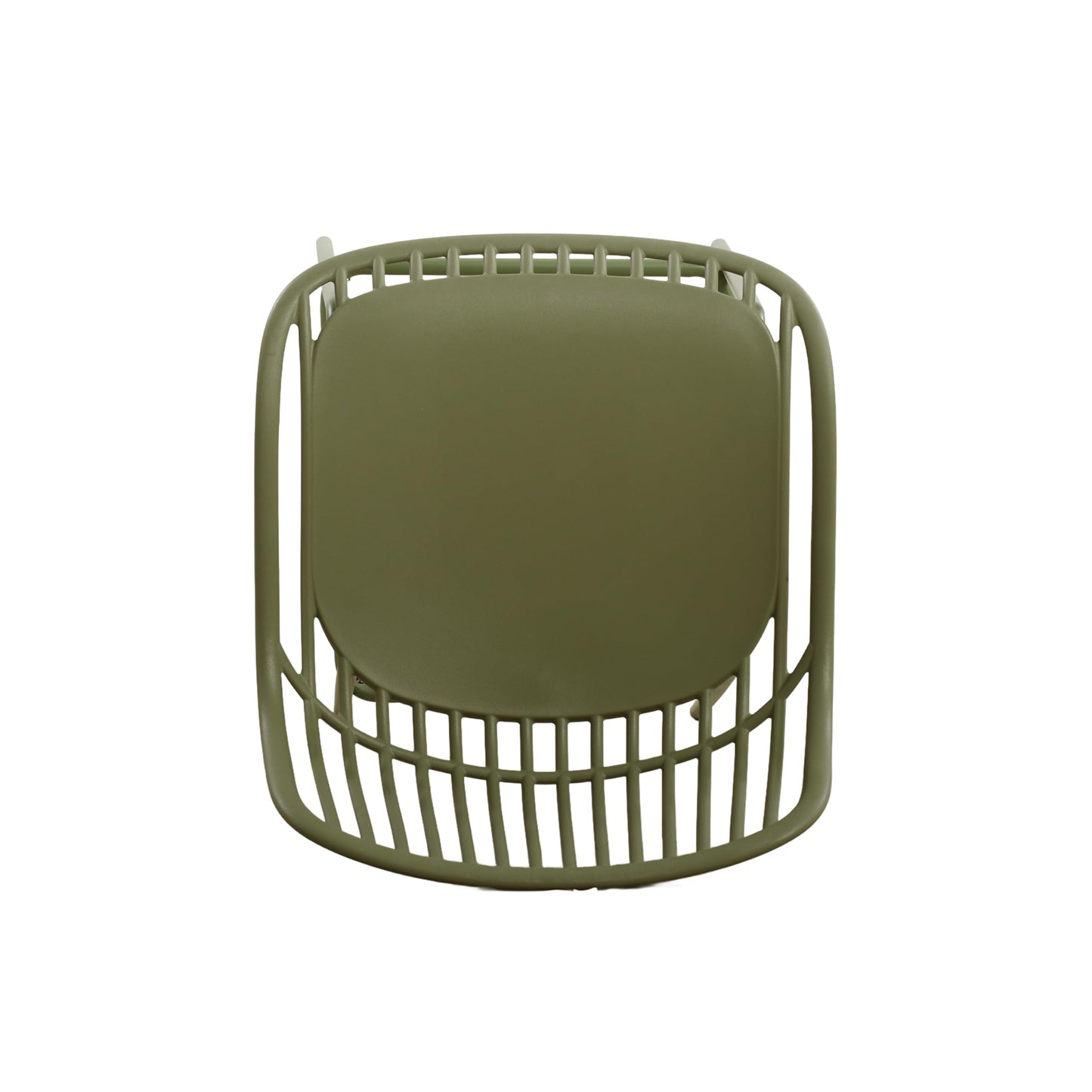 Merax Lightweight Outdoor Bar Chairs Set of 2, Weather-Resistant Plastic & Metal Backless Patio Bar Stools, Bar Height for Balcony, Garden, Poolside, Sage Green