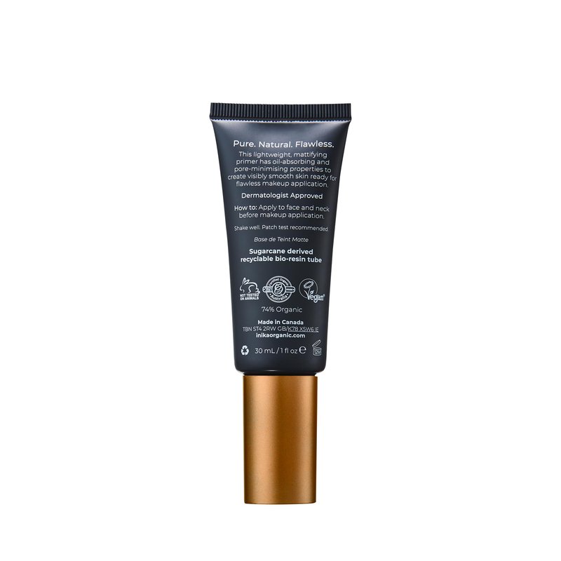 INIKA Organic Matte Perfection Primer | Minimise Pores, Smooth Skin, Reduce Oil. Lightweight Mattifying Primer. Skincare Infused to Reduce Signs of Ageing. 100% Natural + Vegan Formula. 30mL