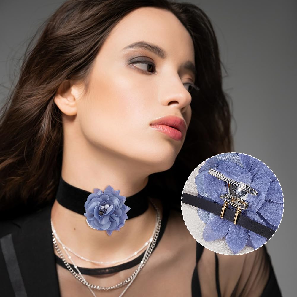 SUPERFINDINGS 1PC Alloy Brooch to Necklace Converter Golden Pin to Pendant Converter Brooch Pendant Converters with 10PCS Ear Nuts Jewelry Converters for Changing Brooches Pins to Choker Necklace