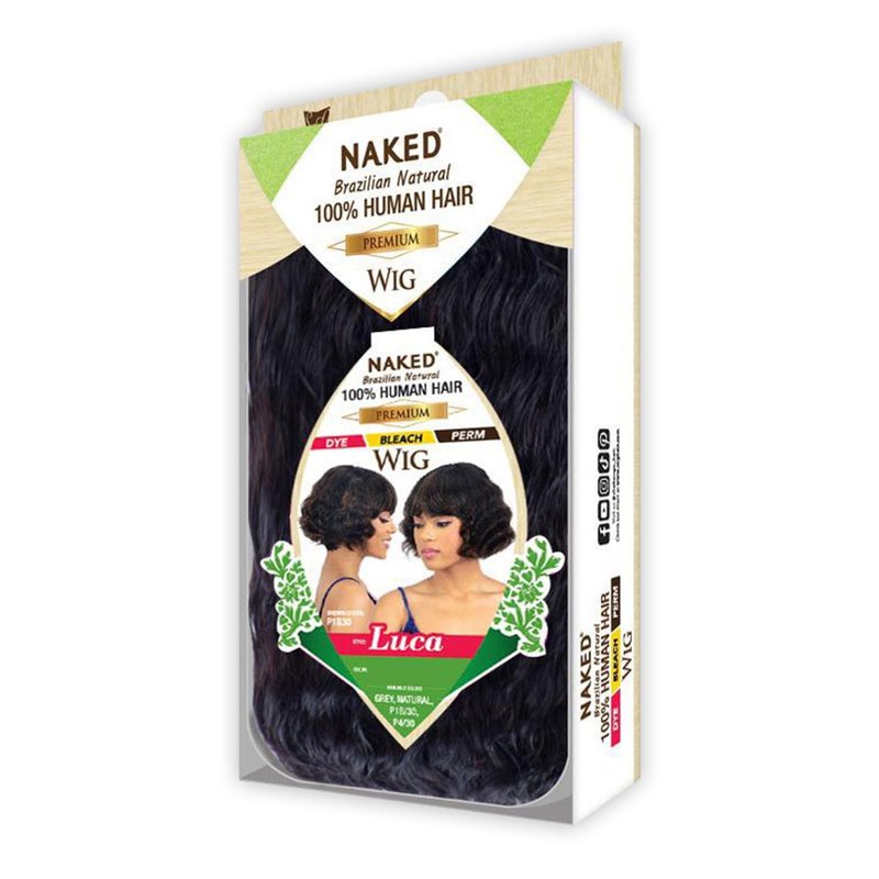 FREE TRESS Naked Brazilian Human Hair Wig - Luca (Color:NATURAL)