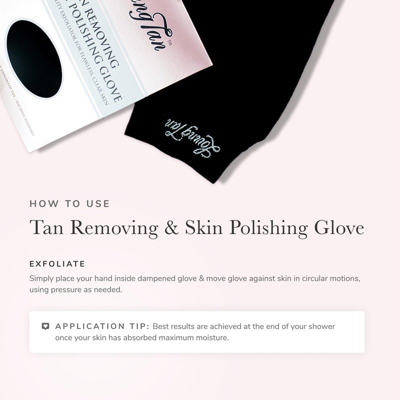 Loving Tan Reusable Self Tanner Removing & Skin Polishing Glove, Exfoliating With Light & Heavy Options, Washable & Durable Design, Suited for All Skin Types - 1 ct.