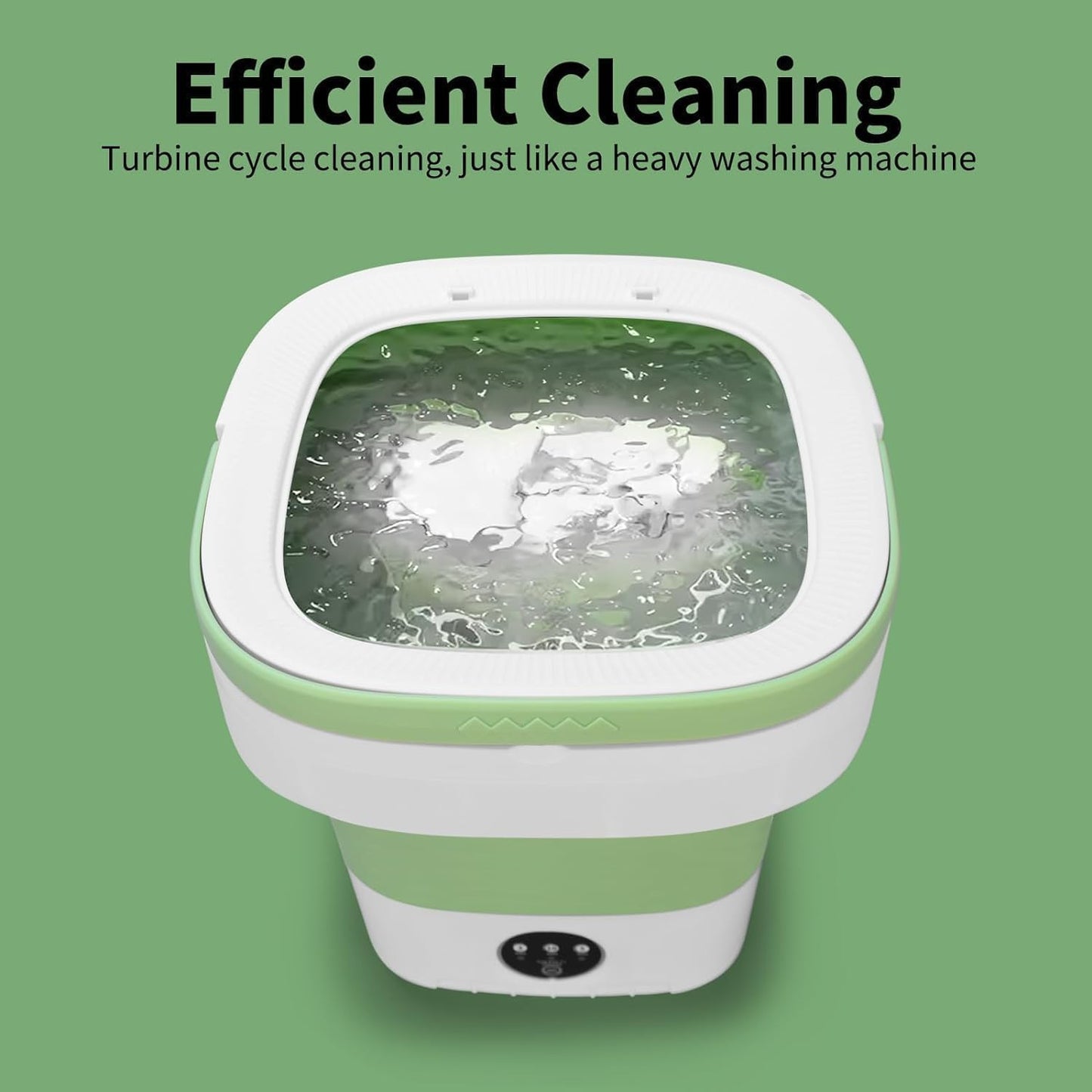 Portable Washing Machine, 16L Upgraded Mini Washer with Spin Basket Laundry Machine, 3 Cleaning Modes Suitable for Small Clothes, Foldable Design Ideal for Hotel, Home, Apartment and Campain