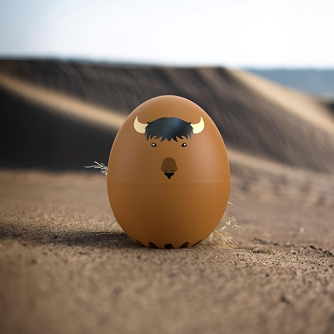 Buffalo BeepEgg β Egg Timer for Boiling Eggs β Musical Egg Cooker for Soft, Medium, Hard Boiled Eggs β Food Safe β Singing Floating Egg Timer β Egg Cooker for 3 Levels of Doneness - Brainstream