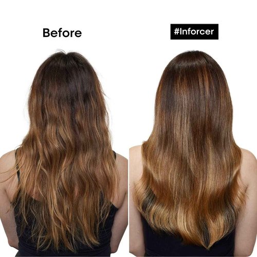 L'Oréal Professionnel Paris Inforcer Strengthening Shampoo & Conditioner Set - Prevents Breakage and Adds Softness For Weak, Fragile & Damaged Hair, With Biotin