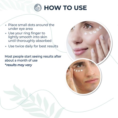 Probiotic Eye Cream with Caffeine for Dark Circles, Puffiness & Wrinkles - Luxury 28-Botanical Formula with Ceramides - Targets Under Eye Bags, Fine Lines & Crow's Feet - USA Made 0.5oz