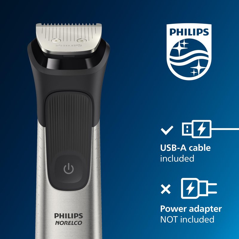 Norelco Philips Multigroom, All-in-One Trimmer, Beard Trimmer and Hair Clipper, Face, Nose, Ear and Body, Travel Kit