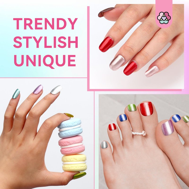 SAVILAND Nail Polish Set - 24 Colors Quick Dry Fingernail Polish Non Gel with Base Top Polish for Fingernail Toenail French Acrylic Art DIY