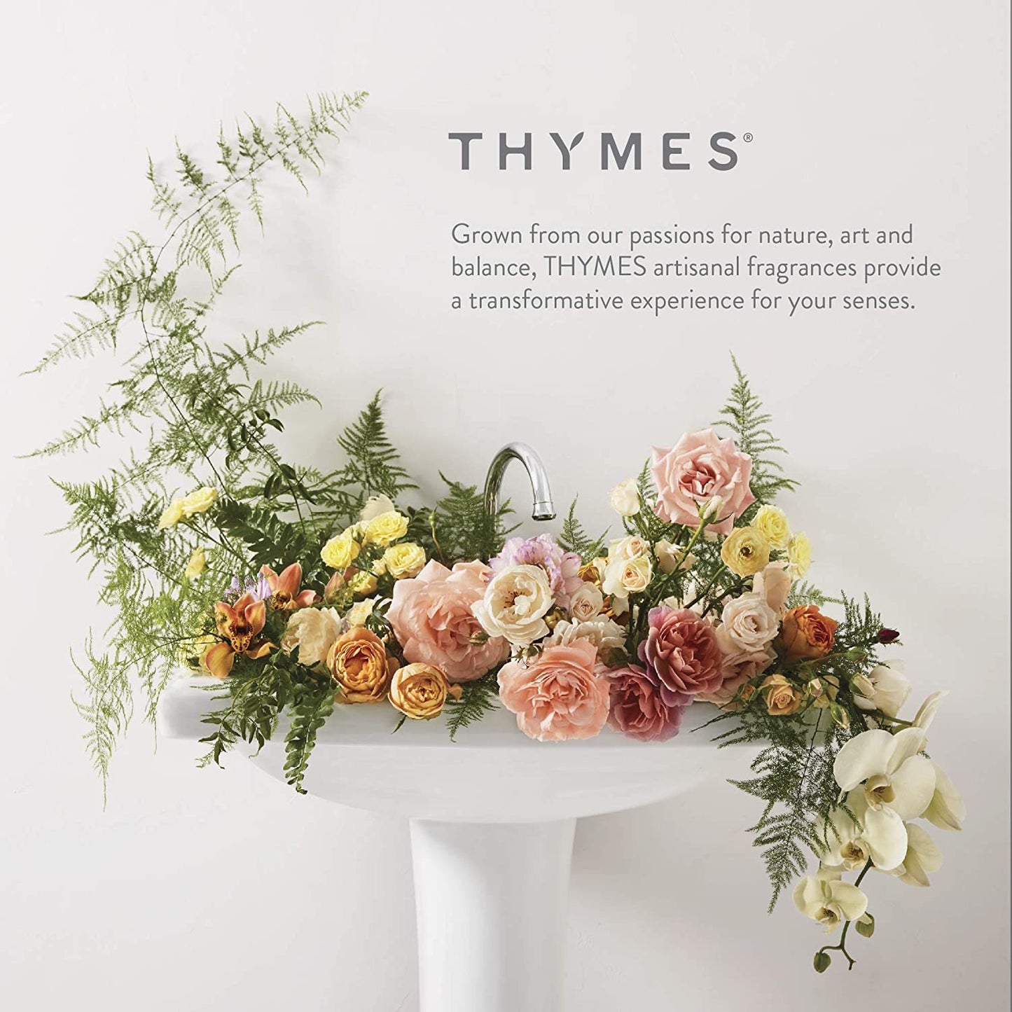Thymes Frasier Fir Scented Candles for Home Decor - Green Pillar Candles for Women & Men - Place on Candle Holder - Luxury Home Fragrance Gifts - Small (3" x 3" Pillar)