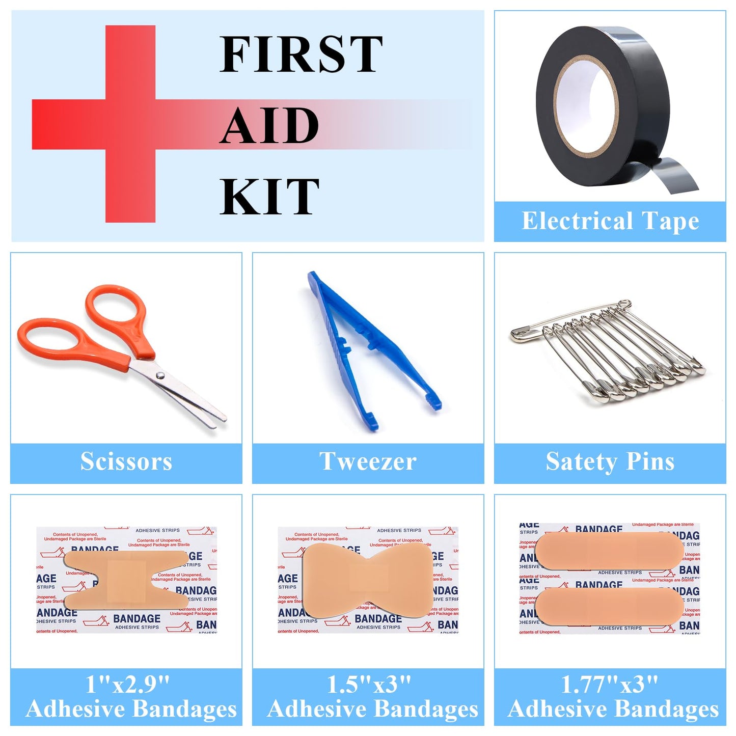 AUTODECO Car Emergency Roadside Assistance Kit with Jumper Cables Tire Inflator Automotive Kit for Car Vehicle(Orange)