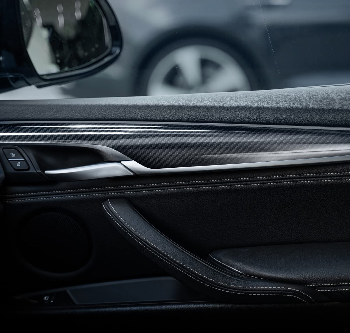 VViViD+ True Gloss Carbon Black, Vinyl Wrap Film Roll (25ft x 5ft)