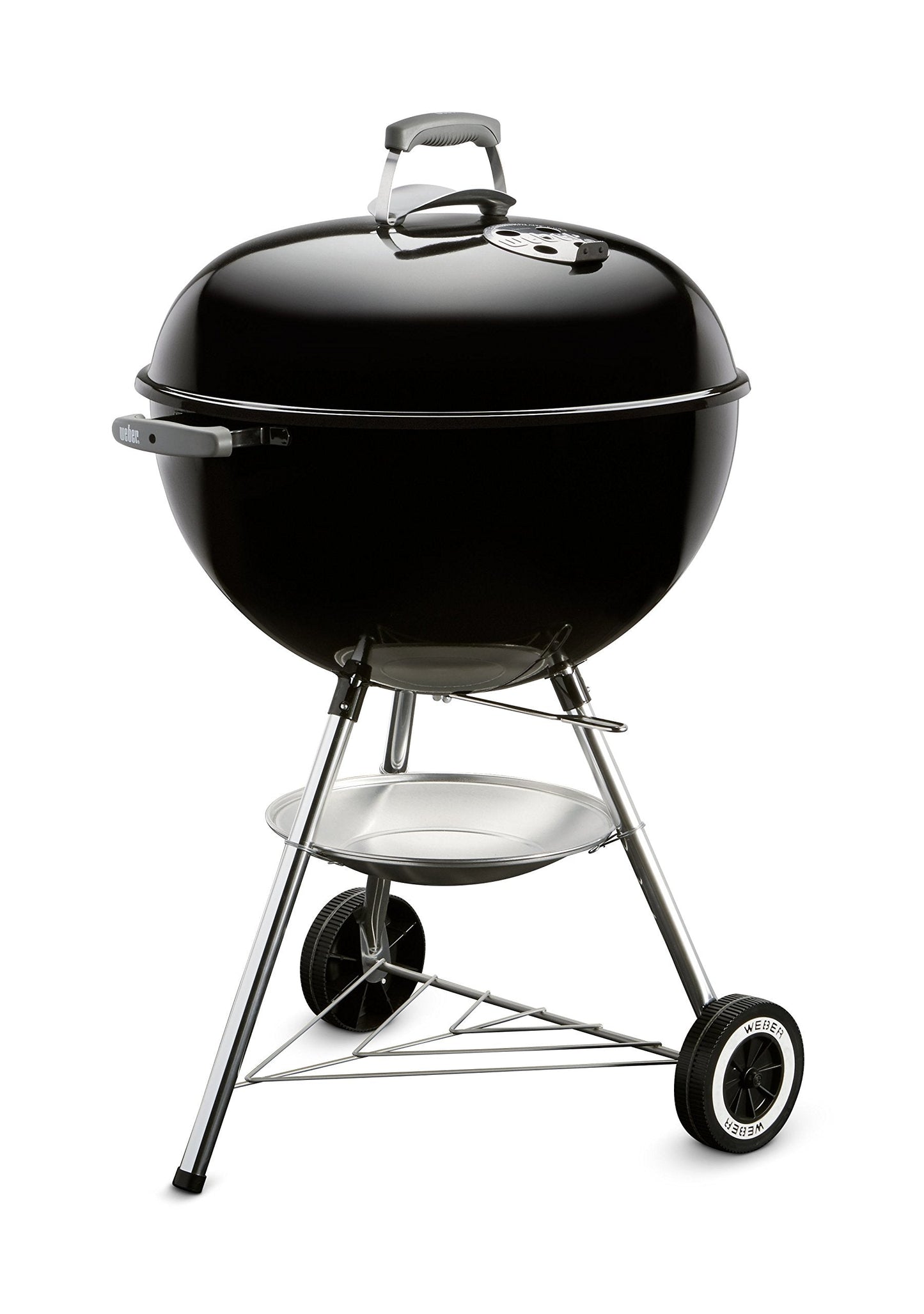 Weber Original Kettle Charcoal Grill, 22-Inch, Black â Classic Outdoor BBQ Grill with OneâTouch⢠Cleaning System & Precise Temperature Control Dampers
