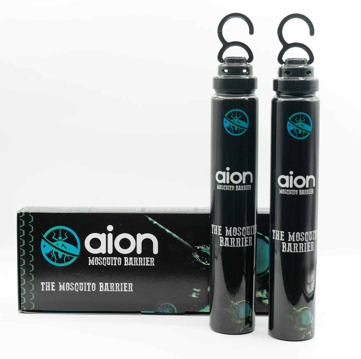 Aion Mosquito Barrier â Natural Outdoor Mosquito Barrier for Backyard â Chemical-Free â Easy to Use, Simple to Setup - 2 Tubes