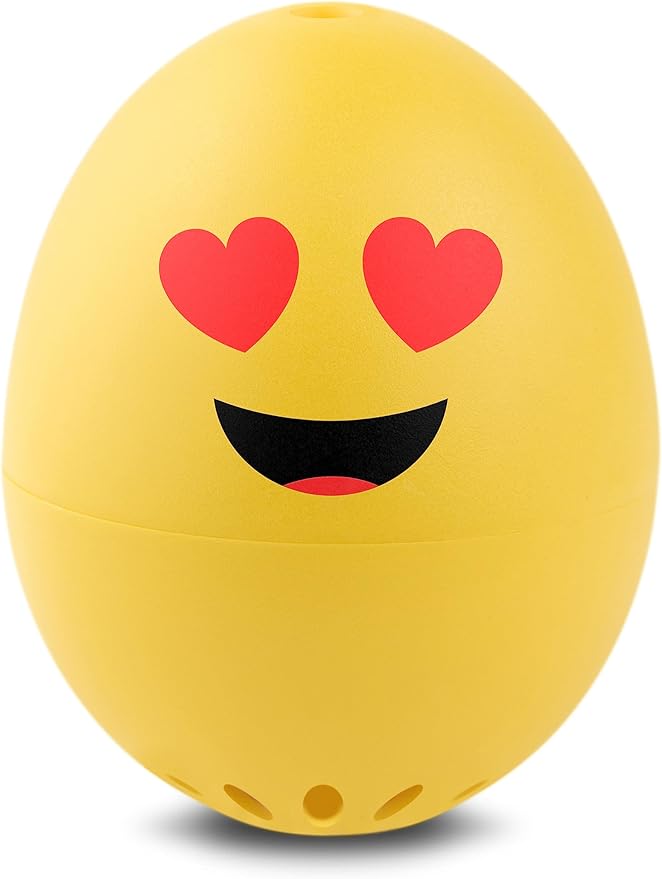 XOXO BeepEgg β Egg Timer for Boiling Eggs β Musical Egg Cooker for Soft, Medium, Hard Boiled Eggs β Food Safe β Singing Floating Egg Timer β Egg Cooker for 3 Levels of Doneness - Brainstream