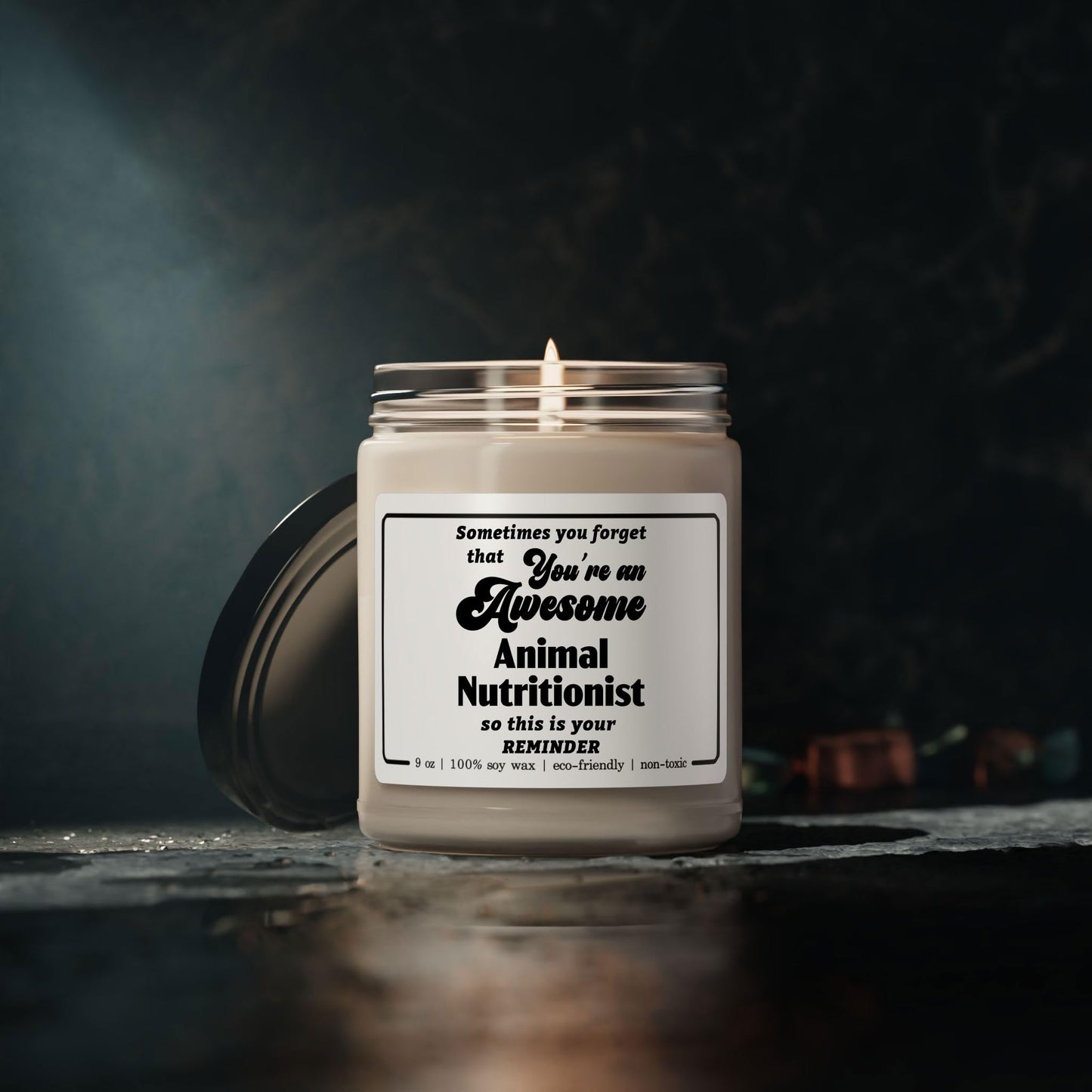 Animal Nutritionist Candle Gifts for Women Men - Appreciation Thank You Birthday Retirement - Animal Dietitian Staff Employee Boss Manager - 9oz Soy Wax Cinnamon Vanilla Scent