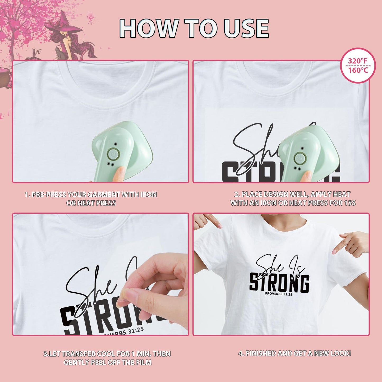 Falueqg Dtf Transfers Ready to Press - 20Pcs Woman Affirmation Iron on Transfer for Tshirts, Inspirational Positive Quotes Iron on Decals Patches, Motivational Heat Stickers for DIY Clothes Bags