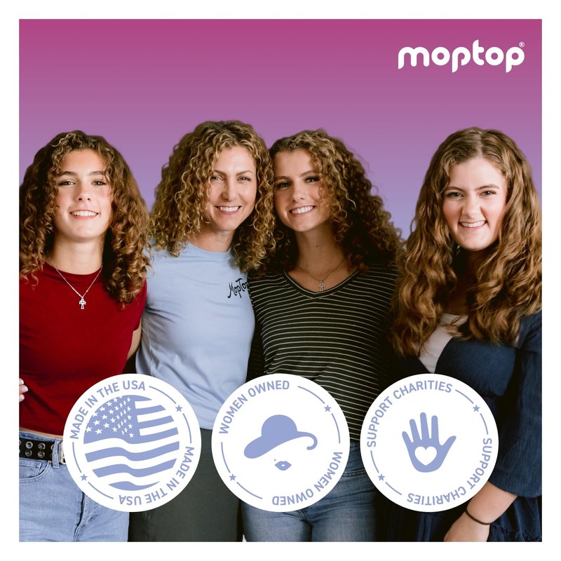 MopTop Cowash Cleansing Conditioner – Curly Hair Conditioner to Restore Moisture, Reduce Frizz & Boost Manageability, Sulfate & Paraben Free Hair Care for All Hair Textures (Citrus Medley, 8oz)