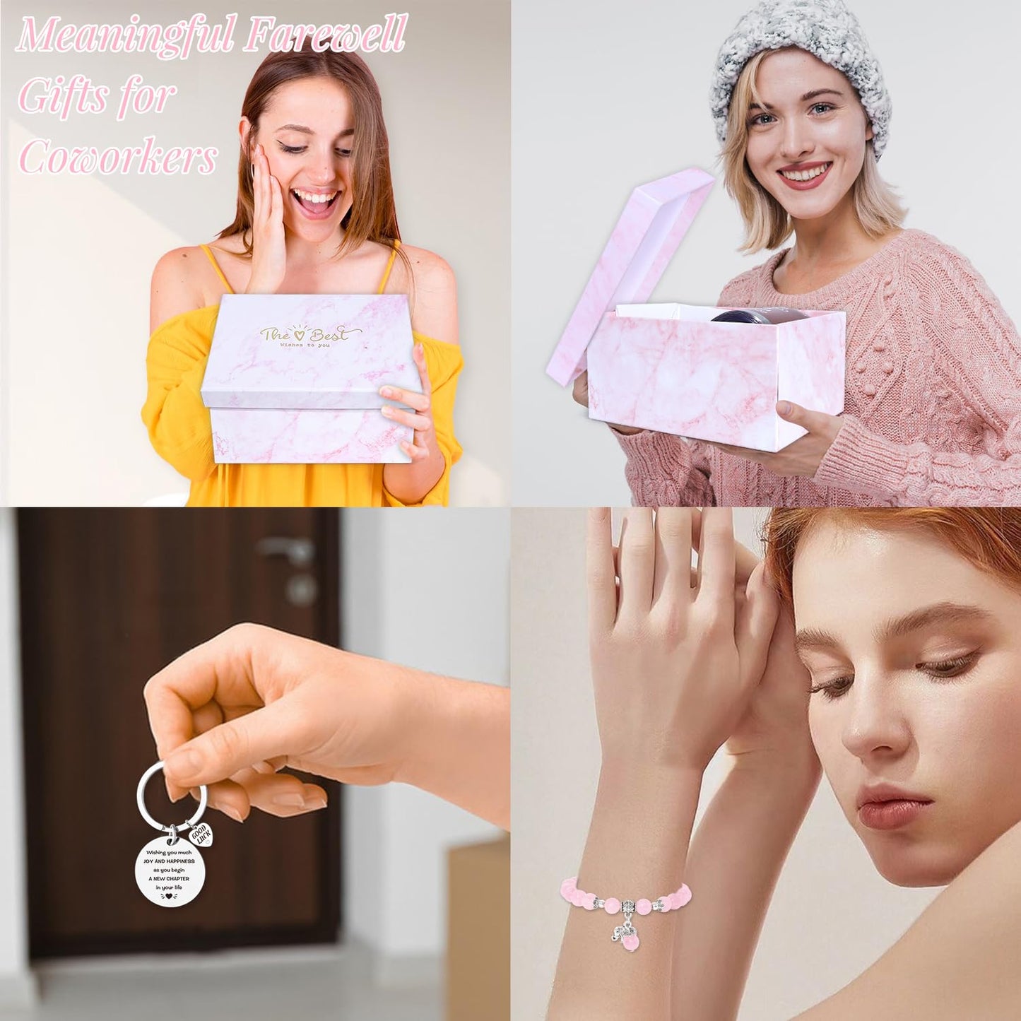 Farewell Gifts for Women - Good Luck & Goodbye Gifts for Coworkers Leaving for New Jobs - Employee Appreciation Gift Basket