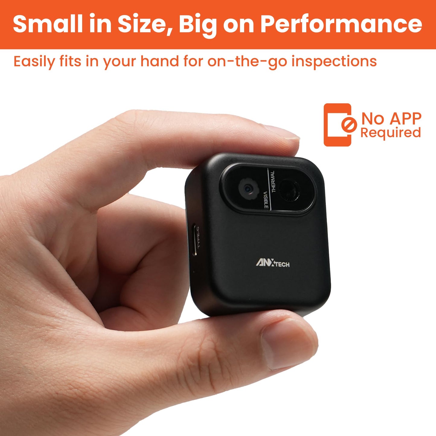 Small Thermal Imaging Camera for Beginner – Mini Thermal Imager for Home Inspection, Infrared Hidden Camera Detector Gadget 80×60 IR Resolution