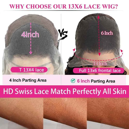 BOXIUBUT 200% Density 13x6 Body Wave Lace Front Wigs Human Hair HD Transparent full frontal lace wigs human hair 13x6 for Women Glueless Wigs Human Hair with Baby Hair