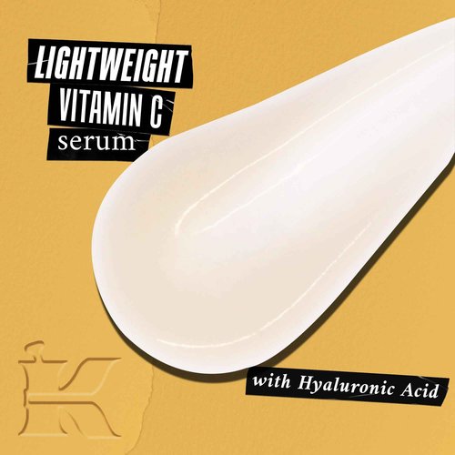 Kiehl's Powerful-Strength 12.5% Vitamin C Serum, Line-Reducing Concentrate for Face, Boosts Radiance & Firmness, Smooths & Plumps Skin, with Hyaluronic Acid, Dermatologist-Tested - 1.7 fl oz