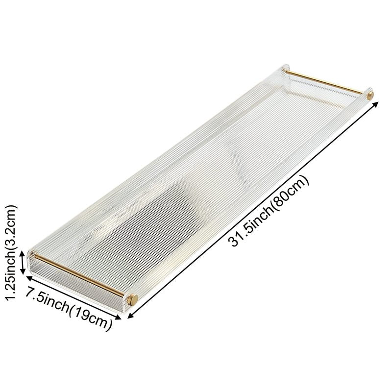 Acrylic Bathtub Tray, NEWRAIN Clear Bath Caddy Tub Table,Unique House Warming Gifts, New Home, Anniversary and Wedding Gifts for Couple, Bathroom Accessories for Spa or Reading Lite Style 