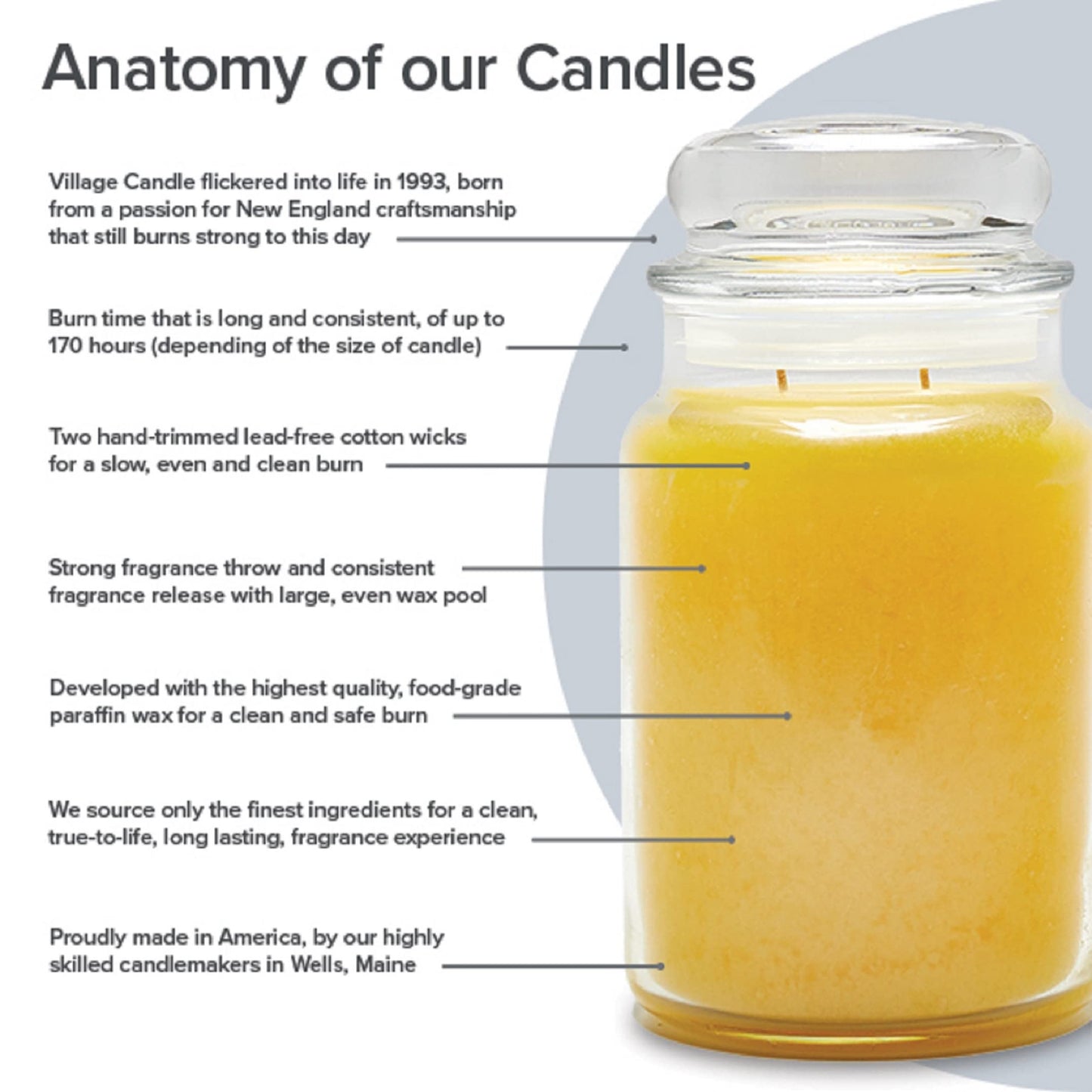 Village Candle Apples & Evergreen Large Tumbler Glass Jar, Scented Candle, 19 oz., Red