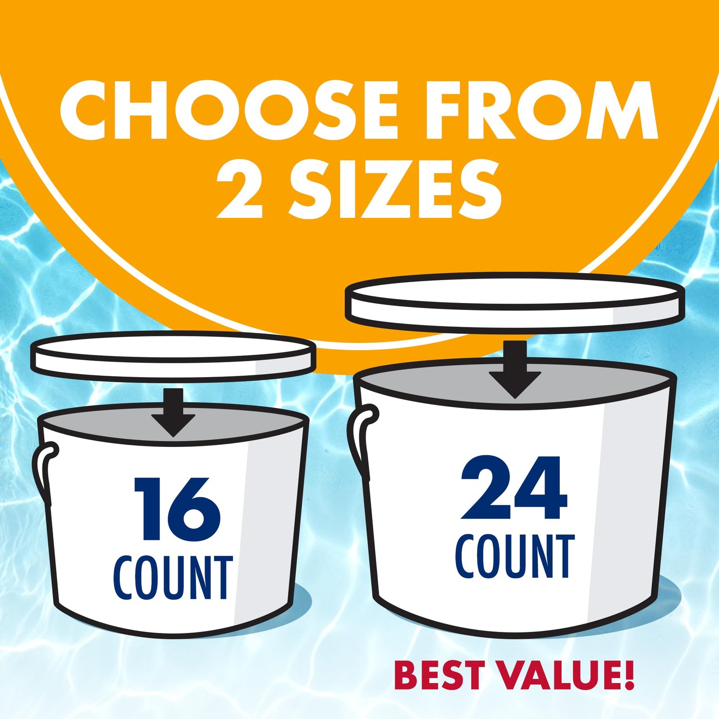 ARM & HAMMER Clear Balance Swimming Pool Alkalinity & pH Maintenance Tablets, White, 1 Pack, 16 Count