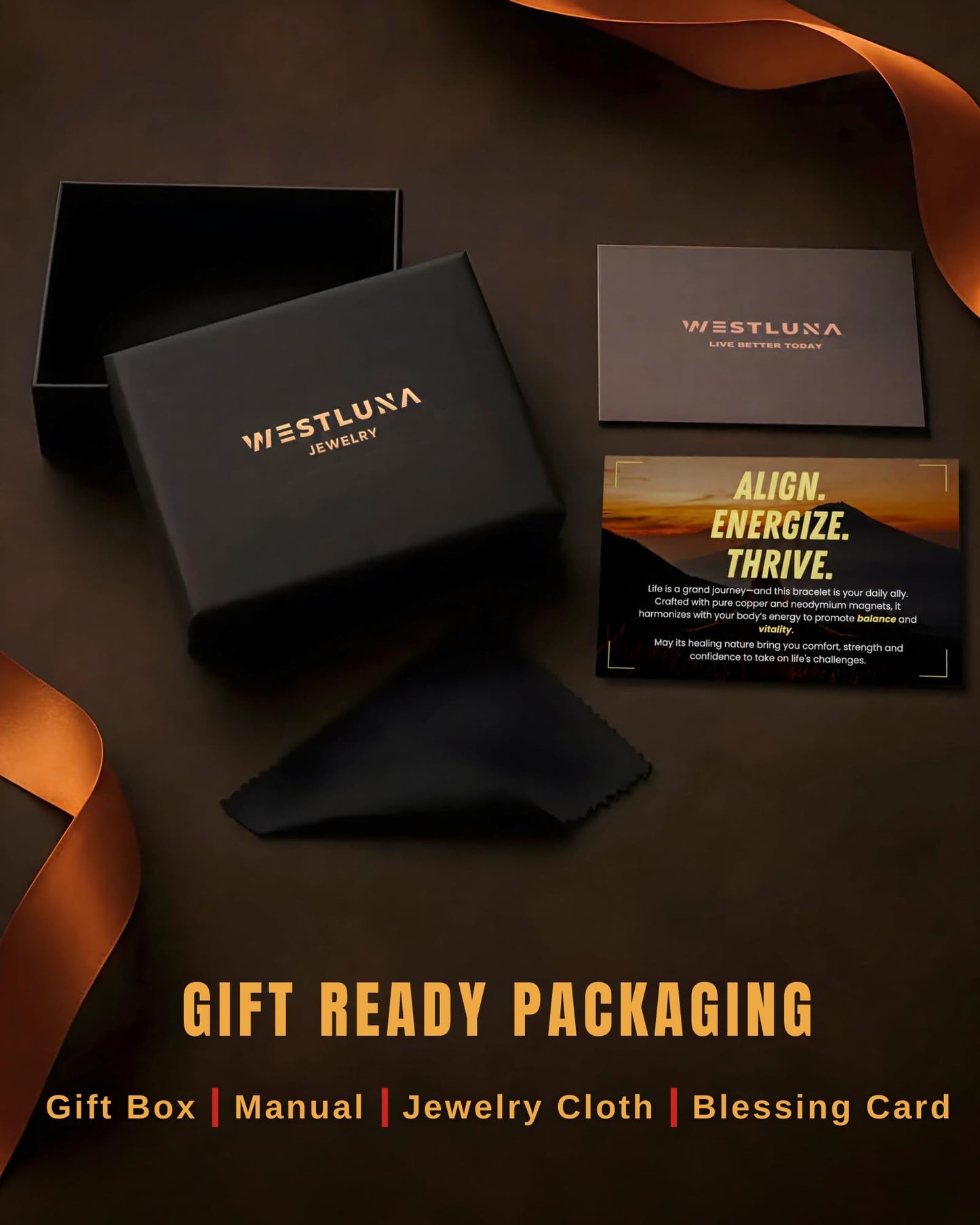 Copper Bracelet for Men Women, 8X Ultra Strength Magnetic Bracelets with 3,800 Gauss Magnets, 99.99% Pure Copper Health Jewelry Gift, Includes Gift Box, Jewelry Cloth, Blank Blessing Card (Twisted Copper)