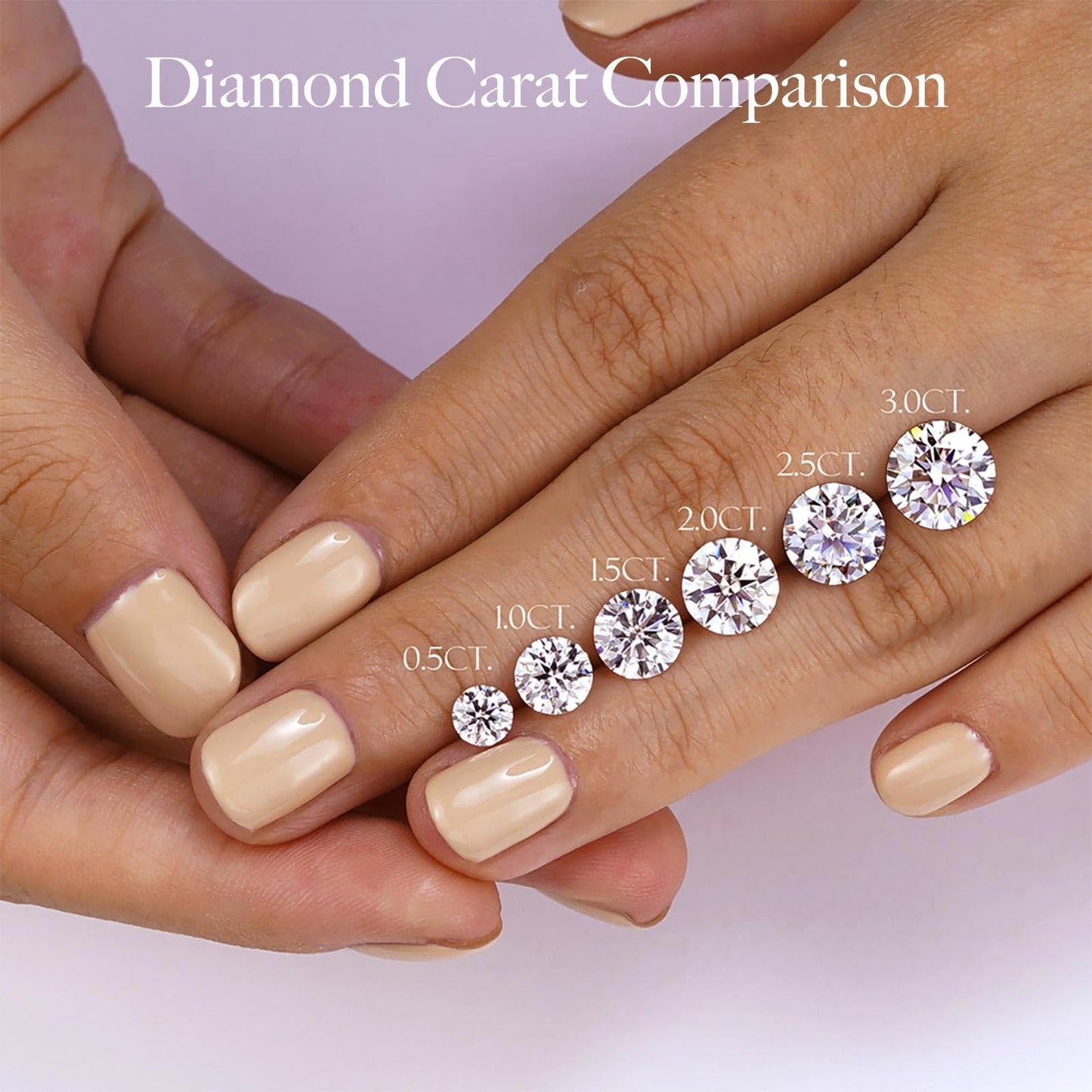 Kate Lynn Moissanite Rings for Women, 925 Sterling Silver Rings Engagement Promise Wedding Anniversary Rings for Her MWRS10895WW6.5