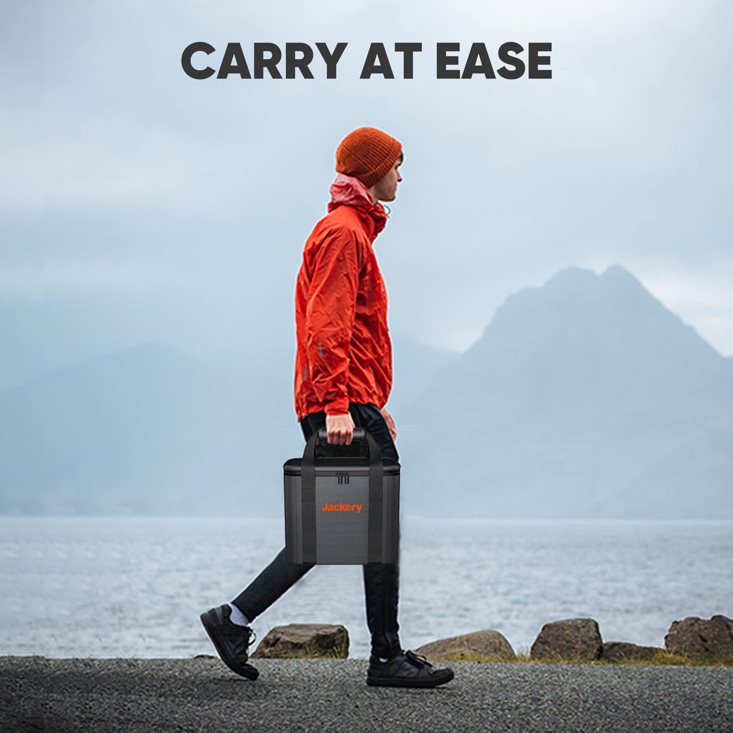 Jackery Carrying Case Bag (S Size) for Explorer 240/240 v2/300/300 Plus/500 Portable Power Station - Black (Power Station Not Included)