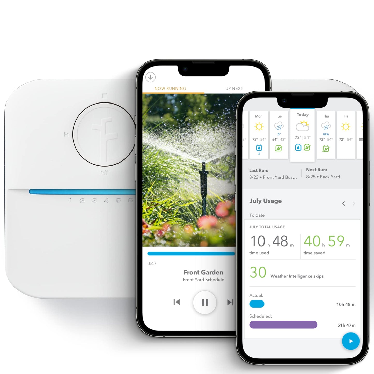 Rachio WiFi Smart Sprinkler Controller (16-Zone Irrigation Remote Control) â App-Based Scheduling, Local Weather Intelligence, Rain Skips, Easy DIY Install
