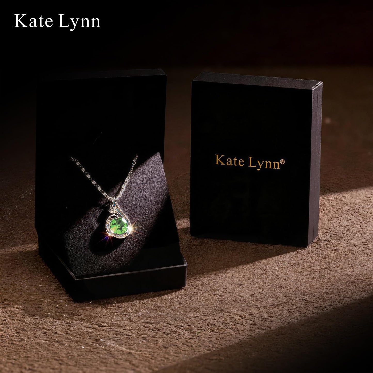 Kate Lynn Phoenix Birthstone Necklaces for Women Pendant Necklace Crystal Jewelry, Birthday Gifts for Women Wife Girlfriend Mothers Day Gift for Mom Daughter Unique Lady Christmas Jewelry Gift for Her, August Birthstone Peridot Necklace