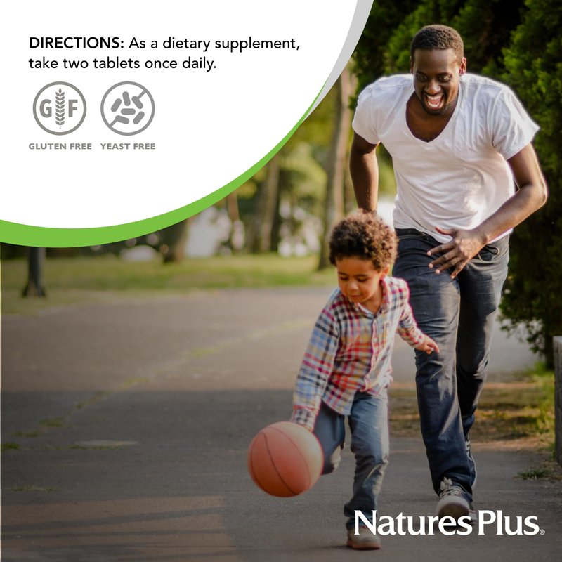 NaturesPlus Ultra Hair Plus - 60 Sustained Release Tablets - Nutritional Support for Healthy Hair Structure - Gluten Free - 30 Servings