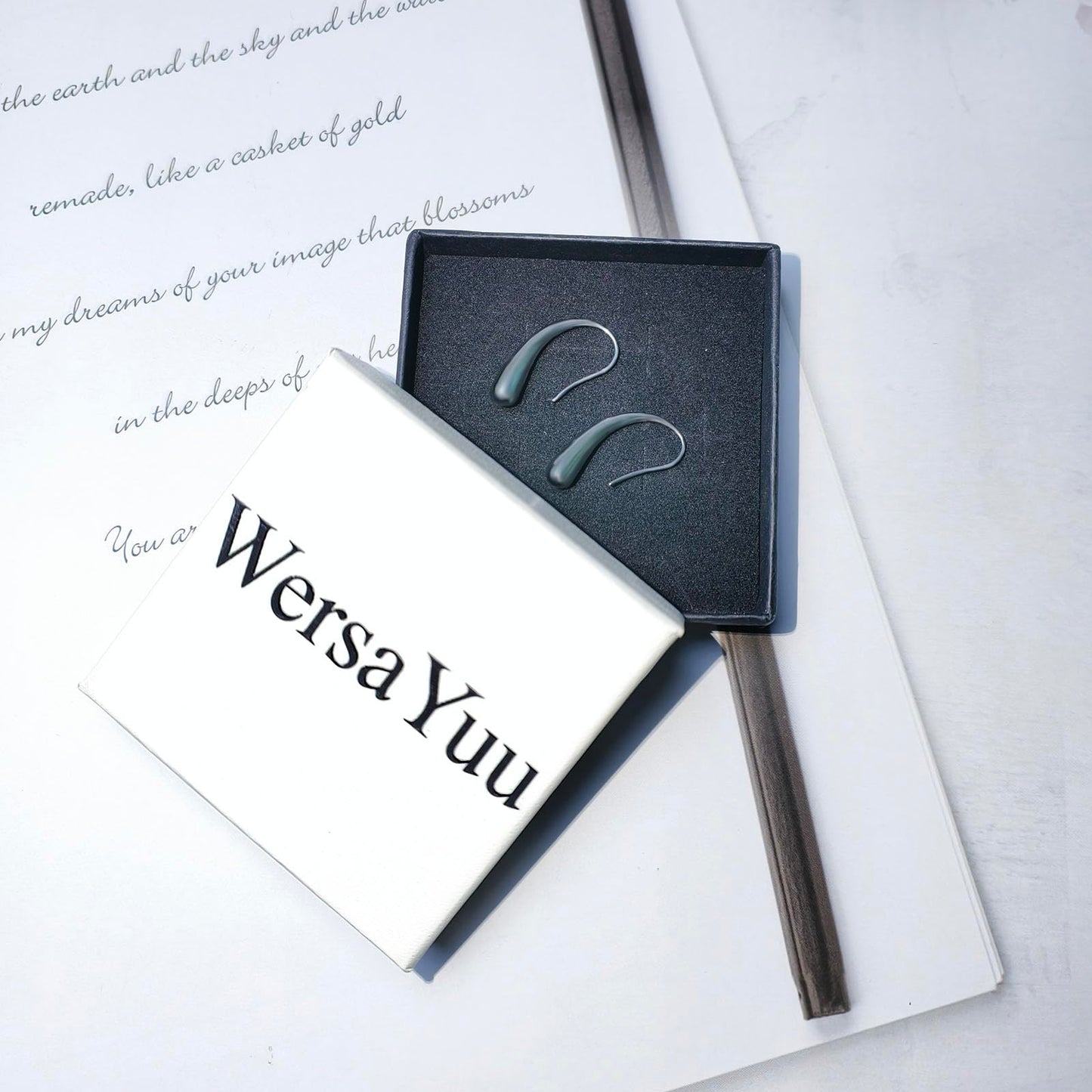 WersaYuu Teardrop Hook Earrings Stainless Steel Teardrop Jewelry Birthday Christmas Tear Drop Gifts for Women Mother Her