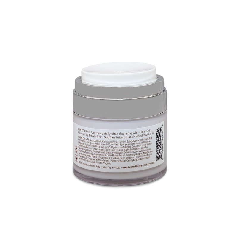 Innate Skin Calm Skin Face Moisturizer with Hyaluronic Acid, Collagen & Red Marine Algae 1.7oz Air Pump