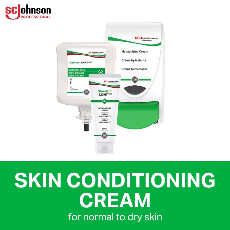 SC Johnson Professional STOKOLAN Light Pure Post Work Hand Cream 100ml, 3.3814 Fl Oz (Pack Of 12)