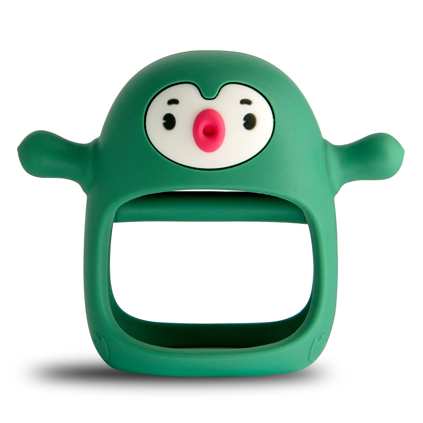 Smily Mia 2pack Baby Teething Toys for 0-6 3-6Months |Penguin Teether | Hand Teethers| Teething Mittens|Chew Toys for Teething Pain Relief, Baby Pacifiers| New Born Essentials, Blue+Grey